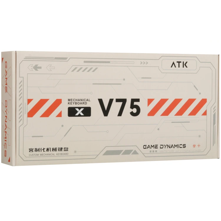 Клавиатура проводная + беспроводная ATK V75X, черный, серый, RGB Клавиатура проводная + беспроводная ATK V75X, черный, серый, RGB