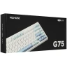 Клавиатура проводная + беспроводная MCHOSE G75 PRO, белый, голубой, синий