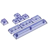 Клавиатура проводная + беспроводная ATK Z87 Pro Periodic Table, черный, серый, синий Клавиатура проводная + беспроводная ATK Z87 Pro Periodic Table, черный, серый, синий