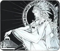 Коврик LAMZU Maya черный, 490 мм x 420 мм x 3 мм, основание MID SLIMFLEX