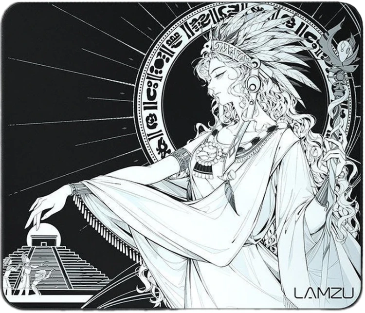 Коврик LAMZU Maya черный, 490 мм x 420 мм x 3 мм, основание MID SLIMFLEX Коврик LAMZU Maya черный, 490 мм x 420 мм x 3 мм, основание MID SLIMFLEX