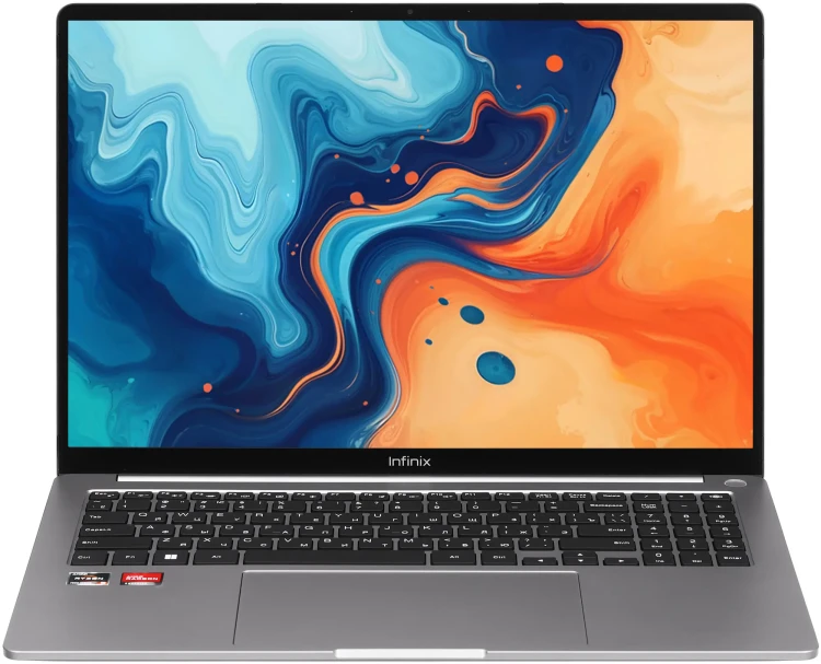 16" Ноутбук Infinix XBOOK 16, AMD Ryzen 5 7535HS, LPDDR5-16ГБ, SSD-512ГБ, Windows 11 Home, серебристый