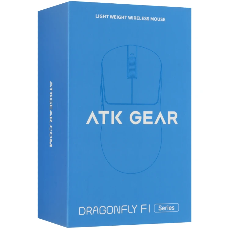 Мышь беспроводная/проводная ATK F1 PRO [ATK-12010203] белый, Smart Speed