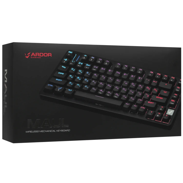 Клавиатура проводная + беспроводная ARDOR GAMING Maul [AG-ZD-Ma82AR-BL-HS-DI]