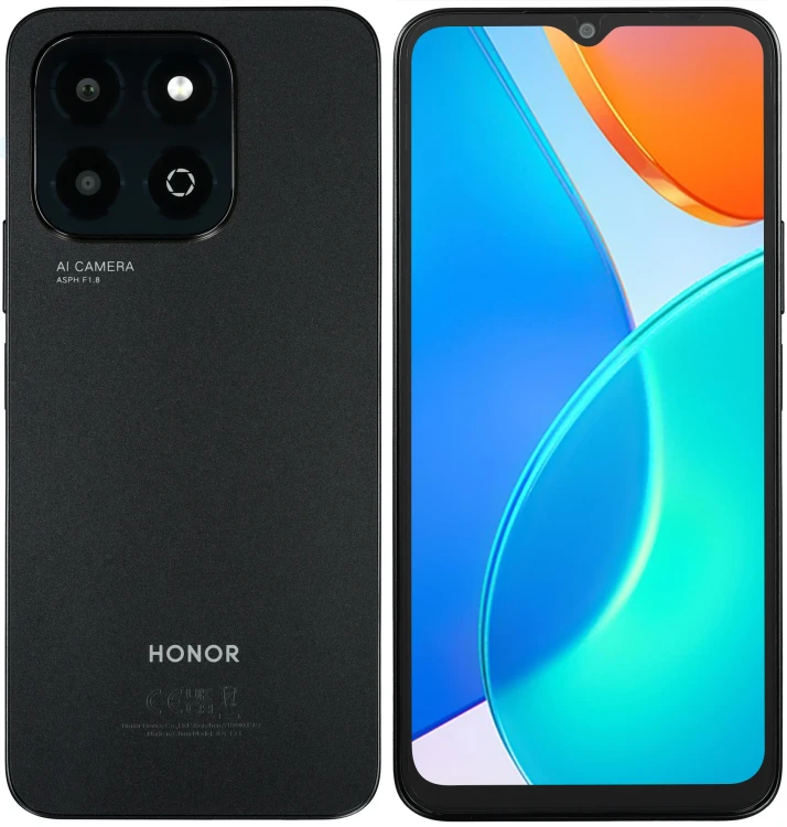 6.56" Смартфон HONOR X6b 6/256 ГБ, NFC, 4G, 5200 мА*ч, черный 6.56" Смартфон HONOR X6b 6/256 ГБ, NFC, 4G, 5200 мА*ч, черный