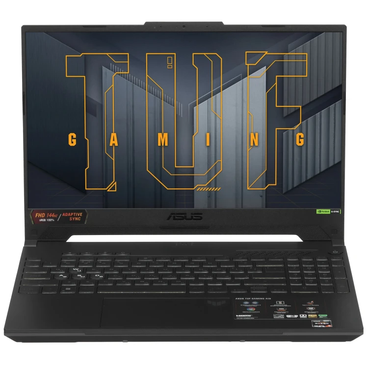 15.6" Ноутбук ASUS TUF Gaming A15 FA507NU-LP101, AMD Ryzen 5 7535HS,RAM 16 ГБ, SSD 512 ГБ, GeForce RTX 4050, без ОС, серый