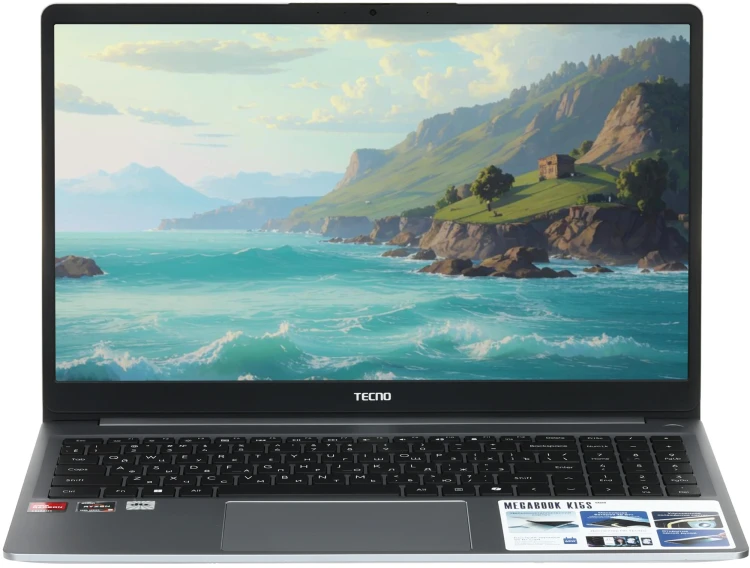 15.6" Ноутбук Tecno Megabook K15SDA,AMD Ryzen 5 7430U,DDR4 - 16 ГБ,SSD 1ТБ,AMD Radeon Graphics,Windows 11 Home