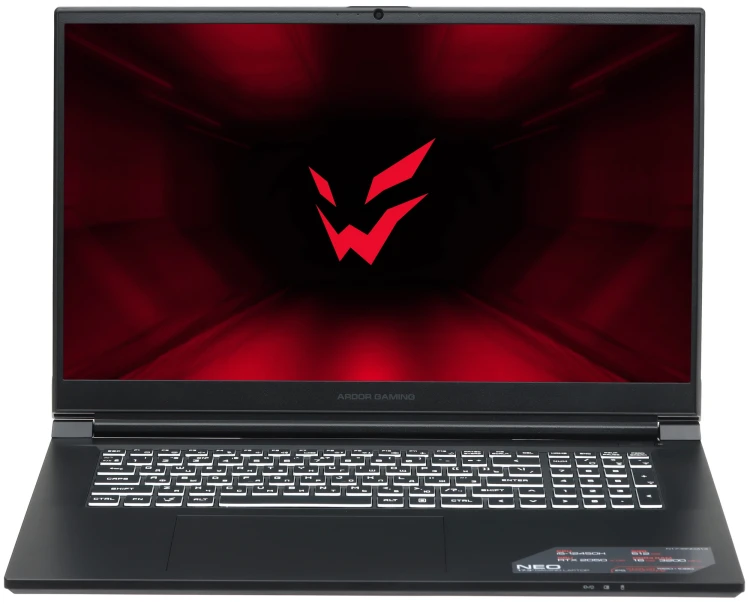 17.3" Ноутбук ARDOR GAMING NEO N17-I5ND413,Intel Core i5-12450H,DDR4 - 16 ГБ,SSD 512 ГБ,GeForce RTX 2050 - 4 ГБ