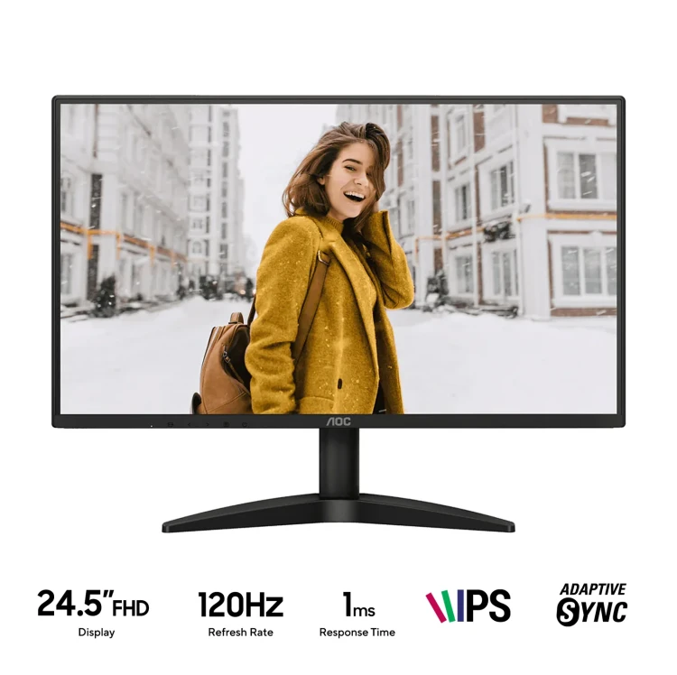 24.5" Монитор AOC 25B36H3, 1920x1080, 120 Гц, IPS, 1300:1, 300 Кд/м², черный 24.5" Монитор AOC 25B36H3, 1920x1080, 120 Гц, IPS, 1300:1, 300 Кд/м², черный