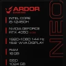 15.6" Ноутбук ARDOR Gaming NEO N15-I5ND608, Intel Core i5-12450H, DDR5-16ГБ, SSD-1ТБ, GeForce RTX 4050-6ГБ, без ОС 15.6" Ноутбук ARDOR Gaming NEO N15-I5ND608, Intel Core i5-12450H, DDR5-16ГБ, SSD-1ТБ, GeForce RTX 4050-6ГБ, без ОС