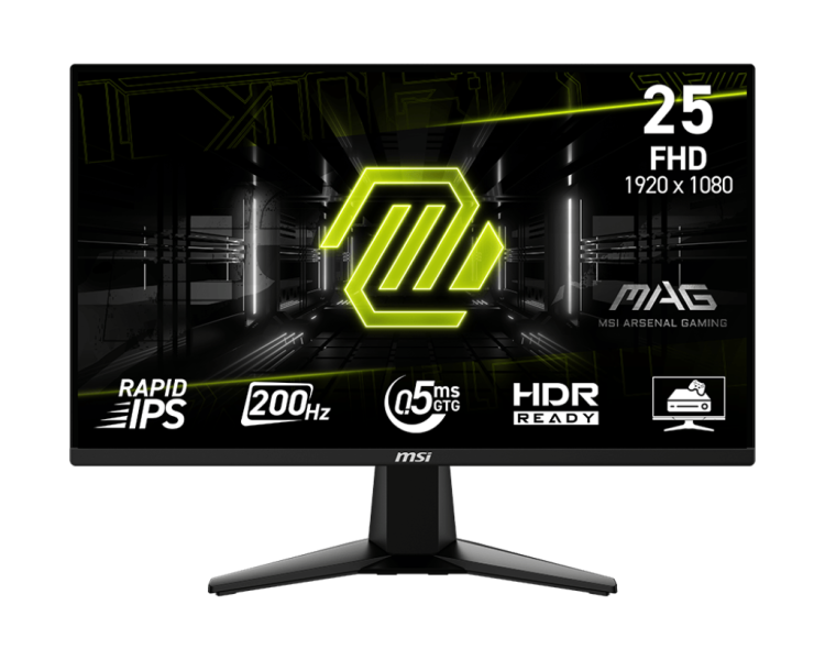 24.5" Монитор MSI MAG 255F E20, 1920x1080, 200 Гц, Rapid IPS, 1000:1, 300 Кд/м², черный 24.5" Монитор MSI MAG 255F E20, 1920x1080, 200 Гц, Rapid IPS, 1000:1, 300 Кд/м², черный
