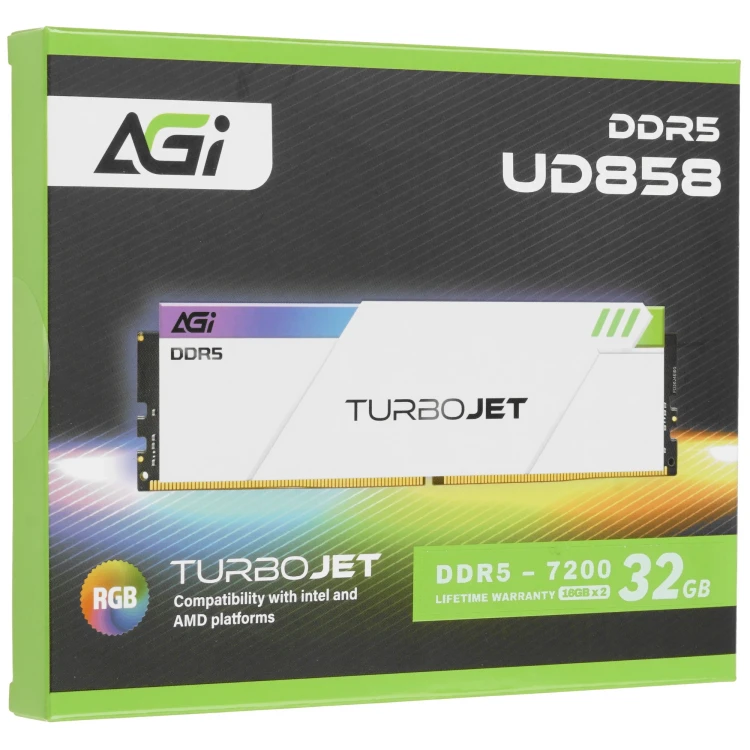 Оперативная память AGI TurboJet RGB [AGI7APD16UD858-DC] 32 ГБ