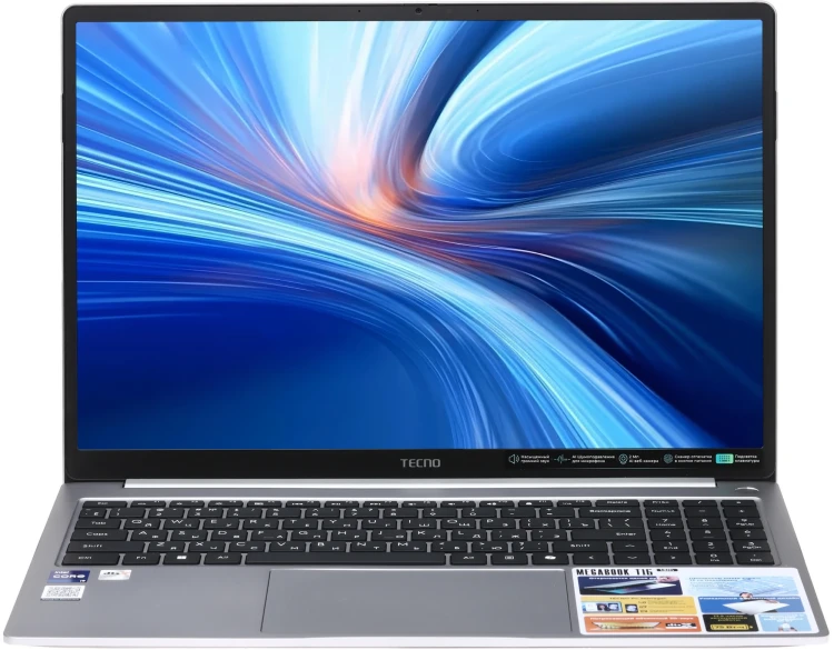 16" Ноутбук Tecno Megabook T16RA, Intel Core i9-13900HK, LPDDR4-16ГБ, SSD-1ТБ, Windows 11 Home, Grey 16" Ноутбук Tecno Megabook T16RA, Intel Core i9-13900HK, LPDDR4-16ГБ, SSD-1ТБ, Windows 11 Home, Grey