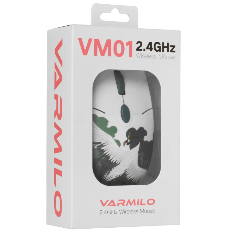Мышь беспроводная Varmilo Crane [VM01-V2-02], 2400 dpi, белый