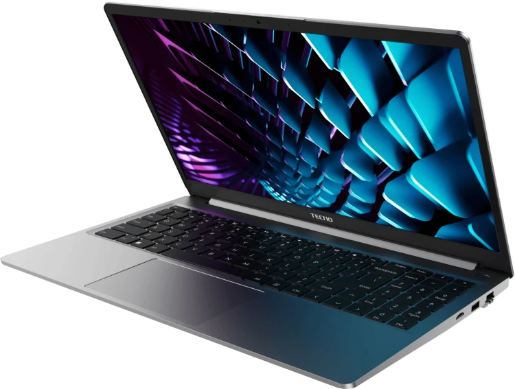 15.6" Ноутбук Tecno Megabook K15SDA, AMD Ryzen 7 5825U, DDR4-16ГБ, SSD-512ГБ, Windows 11 Home, серый