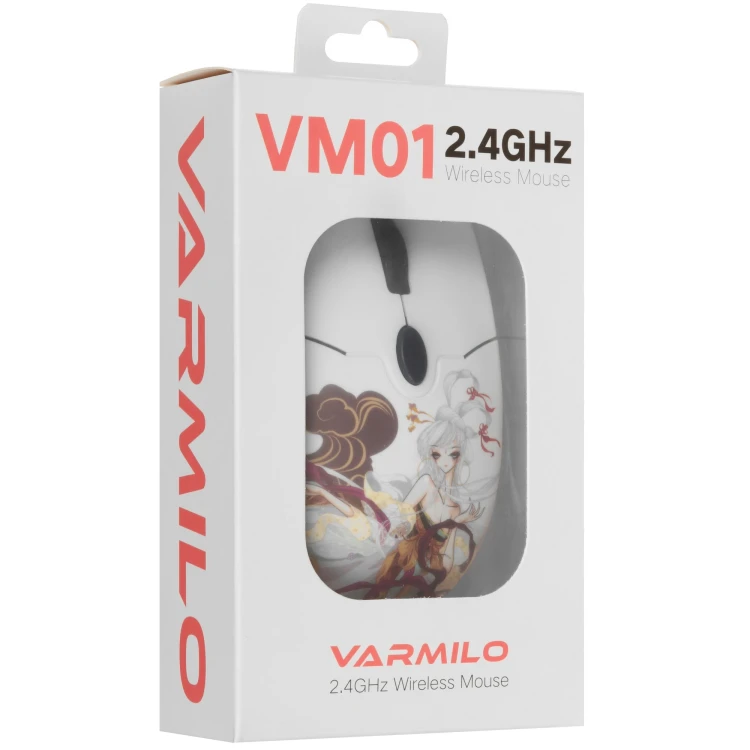 Мышь беспроводная Varmilo Chang'e [VM01-V2-03], 2400 dpi, белый