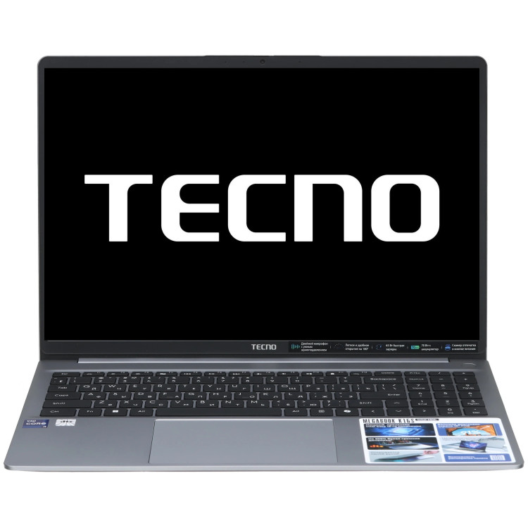 16" Ноутбук Tecno Megabook K16SAA, Intel Core i9-13900HK, DDR4-16ГБ, SSD-1ТБ, Windows 11 Home, серый
