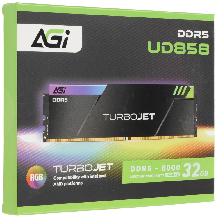 Оперативная память AGI TurboJet RGB [AGI6APC16UD858-DC] 32 ГБ