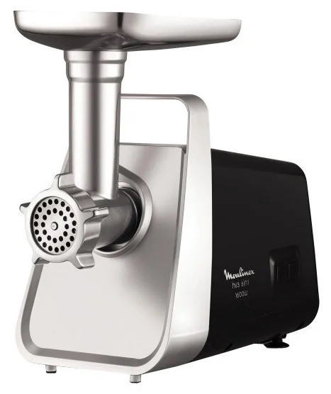 Мясорубка Moulinex ME 306832, серебристый/черный Мясорубка Moulinex ME 306832, серебристый/черный