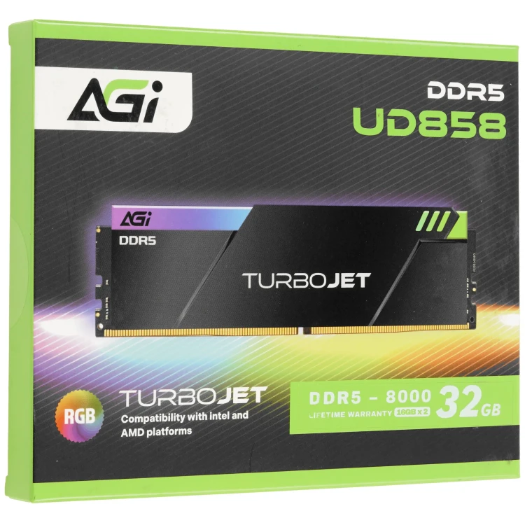 Оперативная память AGI TurboJet RGB [AGI8APC16UD858-DC] 32 ГБ