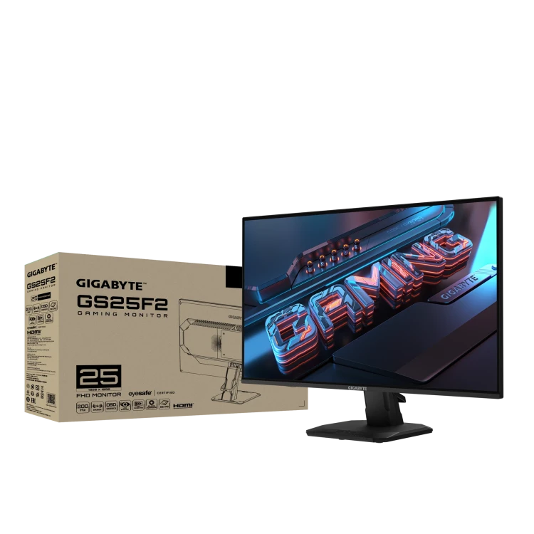 24.5" Монитор GIGABYTE GS25F2, 1920x1080, 200 Гц, SuperSpeed IPS, черный 24.5" Монитор GIGABYTE GS25F2, 1920x1080, 200 Гц, SuperSpeed IPS, черный
