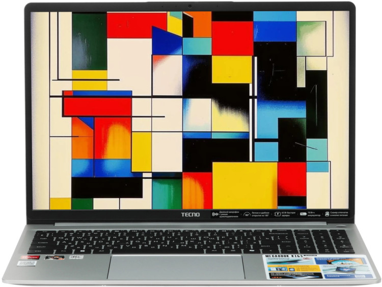 16" Ноутбук Tecno Megabook K16S, AMD Ryzen 7 5800U, RAM 16 ГБ, SSD 1024 ГБ, AMD Radeon Graphics, Windows 11 Home 16" Ноутбук Tecno Megabook K16S, AMD Ryzen 7 5800U, RAM 16 ГБ, SSD 1024 ГБ, AMD Radeon Graphics, Windows 11 Home