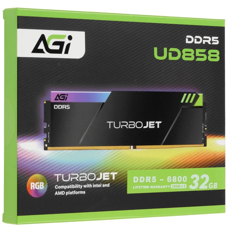 Оперативная память AGI TurboJet RGB [AGI6JPC16UD858-DC] 32 ГБ