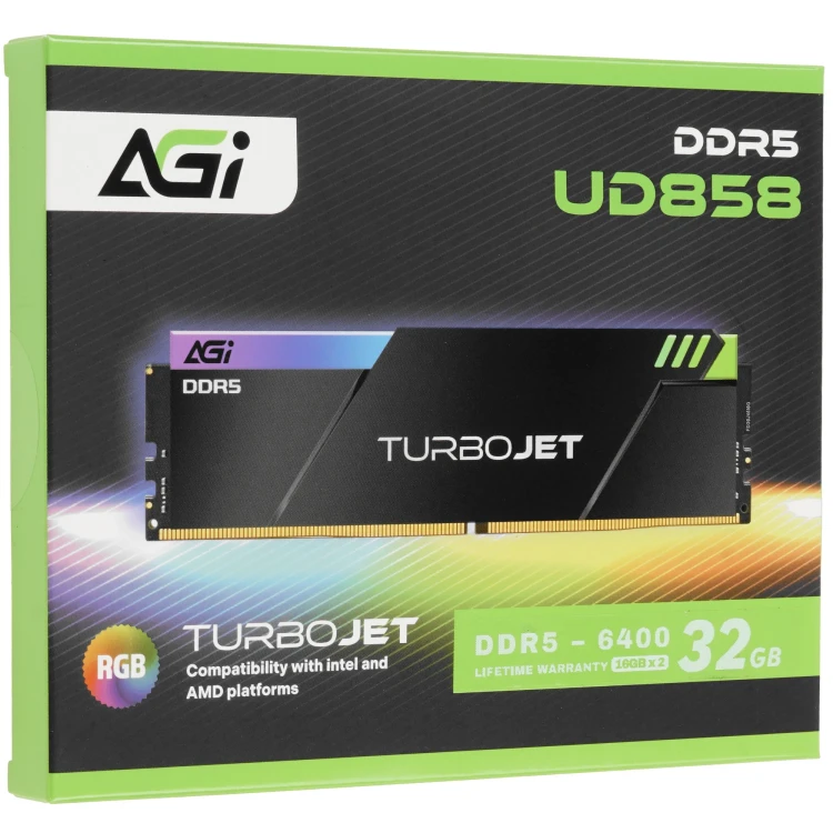 Оперативная память AGI TurboJet RGB [AGI6GPC16UD858-DC] 32 ГБ
