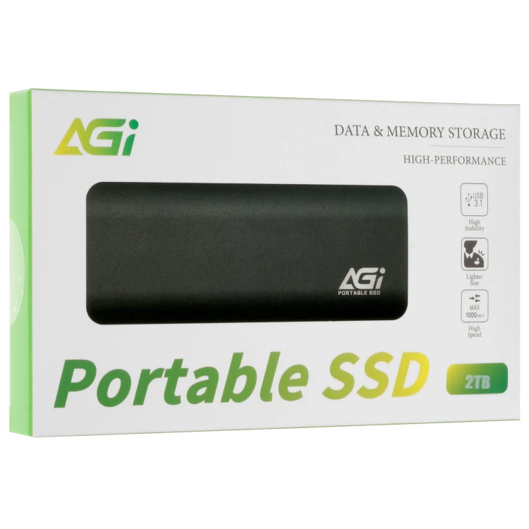 2000 ГБ Внешний SSD AGI ED198 [AGI2T0GIMED198], USB 3.2 Gen 2 Type-C