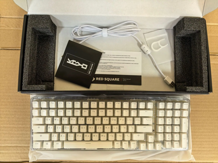 Клавиатура проводная Red Square Keyrox Kryo белый УЦЕНКА Клавиатура проводная Red Square Keyrox Kryo белый УЦЕНКА
