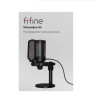 Микрофон Fifine AmpliGame A6 черный, настольный, конденсаторный, кардиоидный