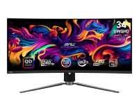 Монитор MSI MPG 341CQPX QD-OLED, 3440x1440, 240 Гц, OLED, 1.5M:1, 1000 Кд/м², черный