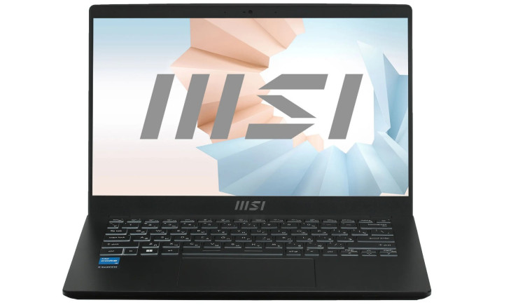Ультрабук MSI Modern 14 C12M-233XRU черный [9S7-14J112-233] без ОС