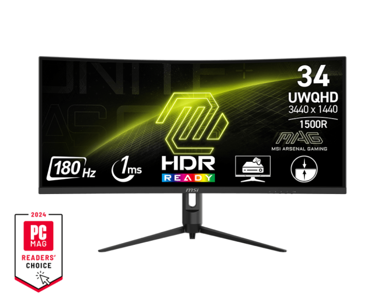 Монитор MSI MAG 342CQR E2, 3440x1440, 144 Гц, VA, LED, 4000:1, 300 Кд/м², черный Монитор MSI MAG 342CQR E2, 3440x1440, 144 Гц, VA, LED, 4000:1, 300 Кд/м², черный