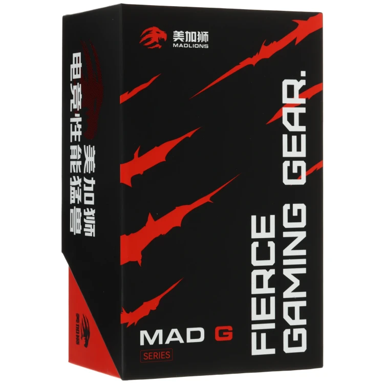 Мышь беспроводная/проводная FGG MADLIONS MAD G MAX [FGG-12060017] красный