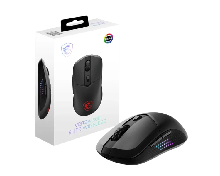 Мышь беспроводная/проводная MSI VERSA 300 Elite Wireless [S12-4301290-CLA] черный