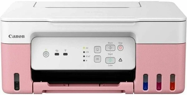 МФУ струйное Canon PIXMA G3430, копир, принтер, сканер, розовый