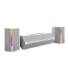 Колонки Fifine A22 белый, Bluetooth, 2.1, RGB, jack 3.5 мм, активный сабвуфер