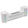 Колонки Fifine A22 белый, Bluetooth, 2.1, RGB, jack 3.5 мм, активный сабвуфер