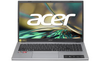 15.6" Ноутбук Acer Aspire 3 A315-24P-R25G, 1920x1080, IPS, AMD Ryzen 3 7320U, RAM 8 ГБ, SSD 256 ГБ, AMD Radeon 610M, без ОС, серебристый
