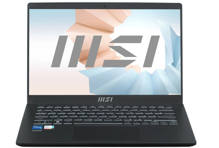 Ультрабук MSI Modern 14 C12M-230RU, [9S7-14J112-230], Windows 11 Home Single Language, черный 