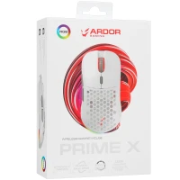 Мышь беспроводная/проводная ARDOR GAMING Prime X [ARDW-PR3335-WT] белый