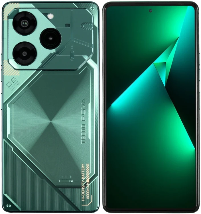 6.8" Смартфон Tecno POVA 6 Pro 5G 8/256 ГБ, NFC, 6000 мА*ч, зеленый 6.8" Смартфон Tecno POVA 6 Pro 5G 8/256 ГБ, NFC, 6000 мА*ч, зеленый