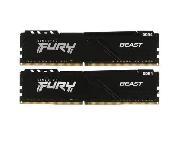 Оперативная память Kingston FURY Beast Black [KF432C16BBK2/32] 32 ГБ