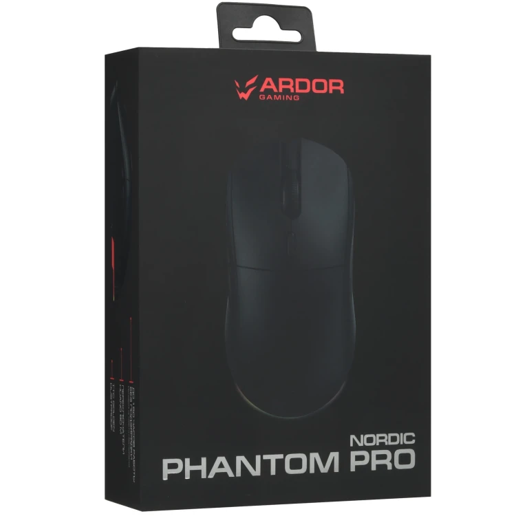 Мышь беспроводная/проводная ARDOR GAMING Phantom PRO Nordic [ARDW-PHN3395-BK] черный
