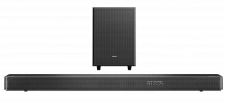 Саундбар Toshiba TS3120A, 360 Вт, DTS:X, Dolby Atmos, eARC, черный