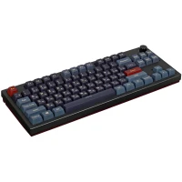 Клавиатура проводная Montech Mkey 87 Darkness, механическая, черный/красный