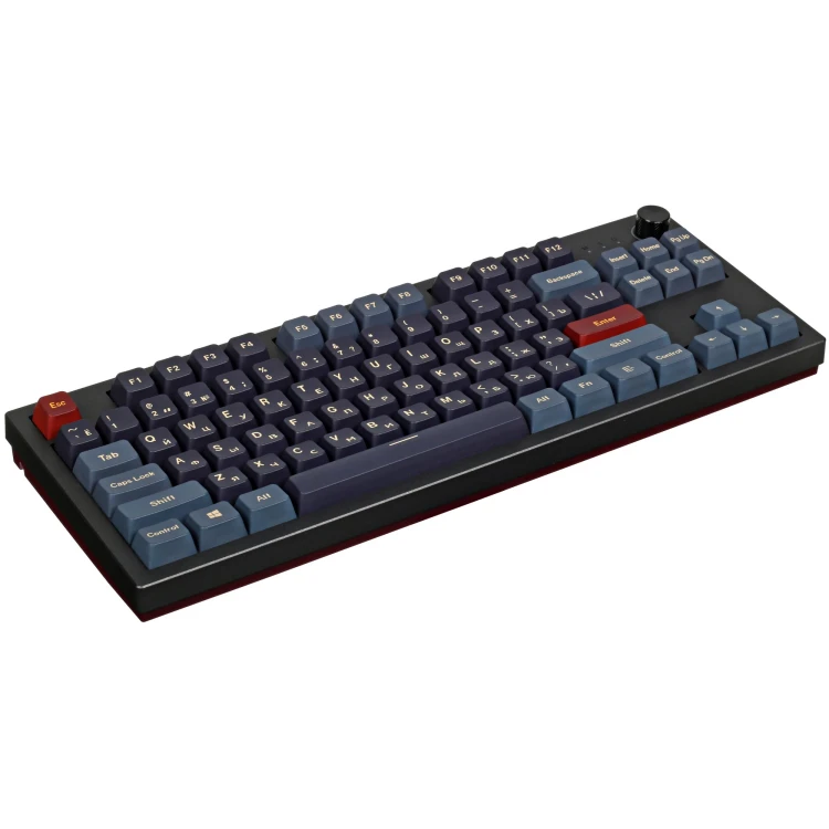 Клавиатура проводная Montech Mkey 87 Darkness, механическая, черный/красный Клавиатура проводная Montech Mkey 87 Darkness, механическая, черный/красный