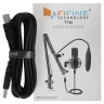 Микрофонный комплект Fifine T730, проводной, комплект с пантографом, черный