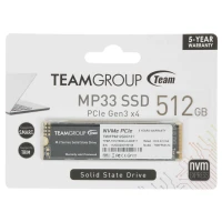 512 ГБ M.2 NVMe накопитель TEAMGROUP MP33 [TM8FP6512G0C101], PCIe 3.0 x4